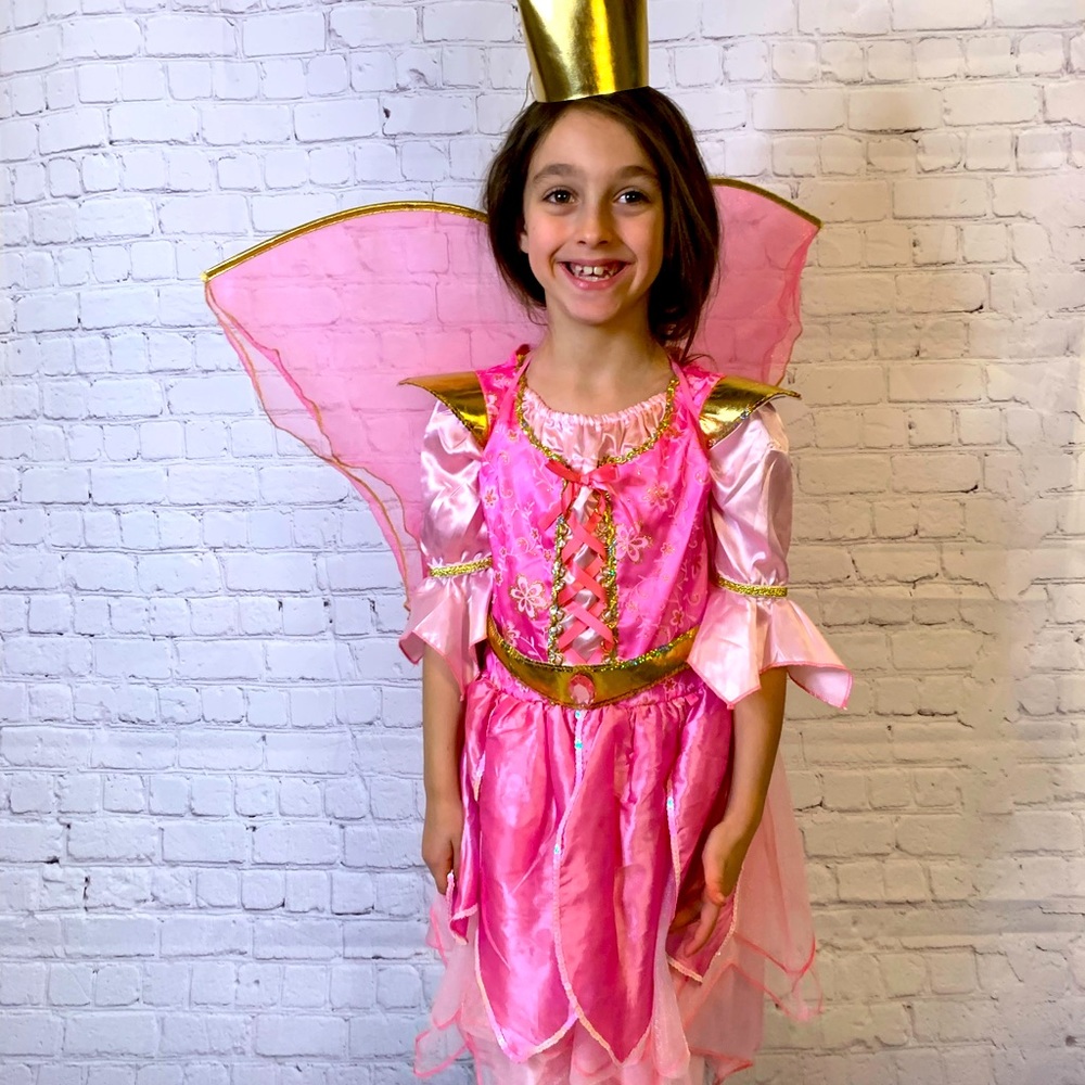 Beautiful pink and gold fairy princess costume!
